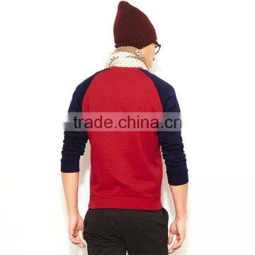 Blank Sweater Without Hood Contrast Color Men Pullover Sweater photo-4
