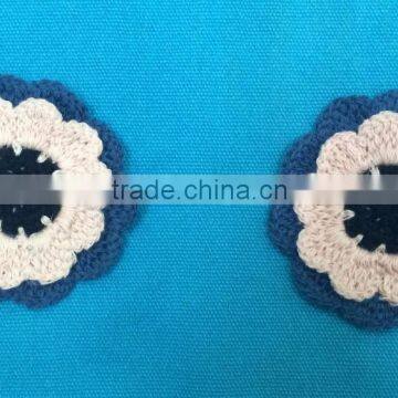 Cotton Crochet Animal and Flower Applique for Garment photo-2