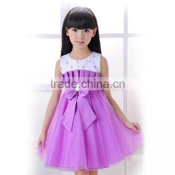 MGOO New Arrival Casual Baby Girl Satin Dresses Foshan Girl Dresses Sweet Korea Style Dresses MGT028-1 photo-4