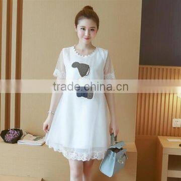 Zm51280a 2016 Cartoon Picture Pregnant Clothes Pregnant Chiffon Dress photo-2
