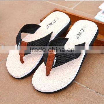 Zm40326b New Design Low Price Fancy Men Casual Fabric Slipper Men's Summer Slippers