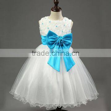 C95#Baby Girl Lace Puffy Wedding Dress Girls Party Dresses photo-2