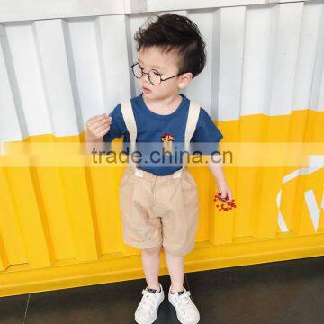 S16956A Summer 2017 New Children Clothes Cotton Kids Suspender Pants photo-5