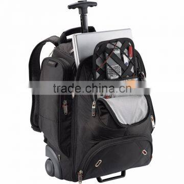 Elleven Wheeled TSA 17" Computer Backpack - Has Telescoping Handle, Inline Wheels and Comes With Your Logo. photo-3