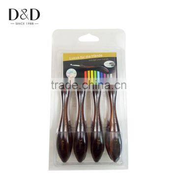 D&D Top Quality 8pcs/set Metal Crochet Hook Brown Knitting Needles Weaving Pins DIY Crafts for Sweater Gloves Needlework 8 Sizes photo-2