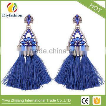 Fashion Jewelry Tassel Dangle Earrings Cheap Wedding Bohemian Drop Statement Earrings For Women Flowers Charm photo-5