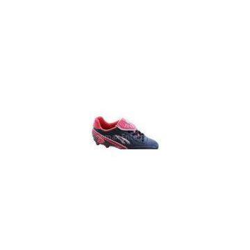 Latest Waterproof Black PU / EVA / TPU Wide Cleats Turf Walking Childrens Soccer Shoes