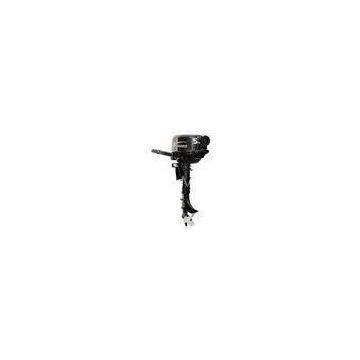 Black 2 Stroke Outboard Motors , Tiller Handle / Remote Control