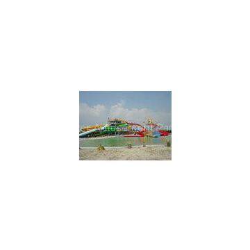 Extreme Water Park Slides , Fiberglass Tube Slide Swimming Pool Slide