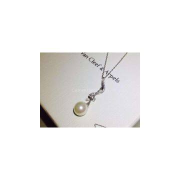 2016 New Arrival S925 Silver Rhodium Pearl Necklace