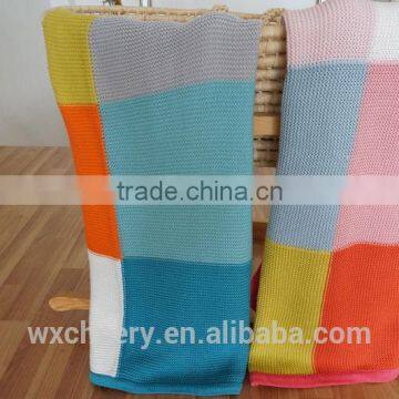 Cotton/bamboo/acrylic/polyester Knitted / Blanket