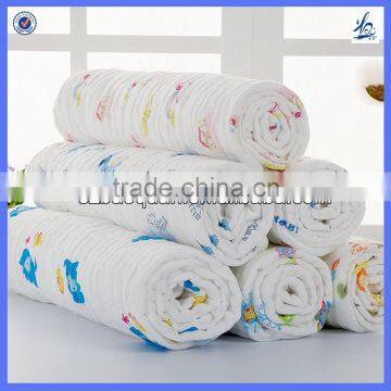 Wholesale Gauze Bamboo Fiber Baby Towel - Baby Printed Bath Washcloth