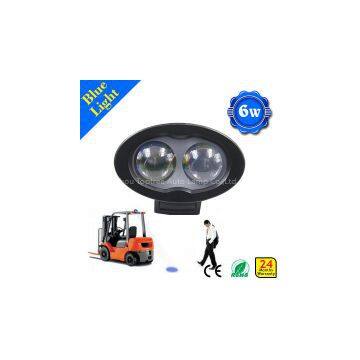 Safety blue point led work light 6w 10-110v led forklift warning lights bule light forklift