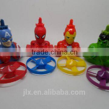 Super Hero Character Plastic Spinner Toy Assorment