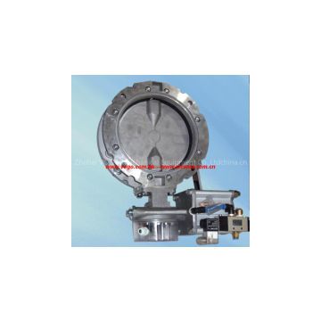 SICOMA Pneumatic butterfly valve ,double flanged