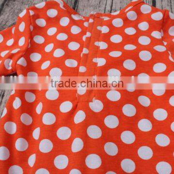 2016 Wholesale Kids Romper Cotton Lace Ruffle Romper Kids Lovely Dots Print Kids Winter Rompers photo-6