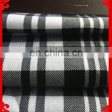 2015 fashion latest new Italy design pattern 100%cotton cvc t/c twill big check cheapest fabric