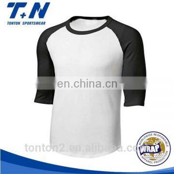 new design 3/4 sleeve men's fashion baseball jersey