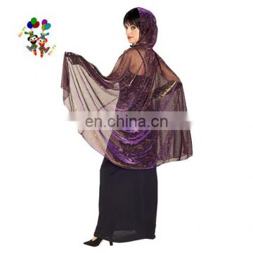 Halloween Party Fancy Dress Mesh Adult Cape with Hood HPC-0534