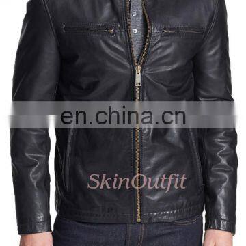 New design lether jacket for men