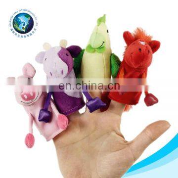 Wholesale handmade cute soft plush custom finger puppet