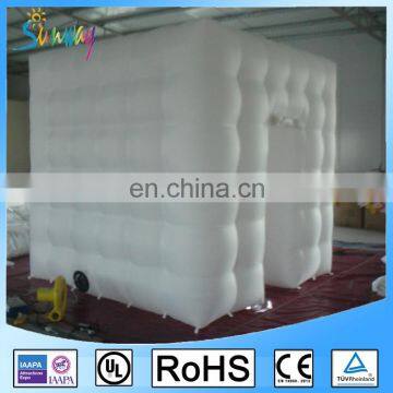 SUNWAY Portable LED Lighting Inflatable Photo Booth Cube Inflatable Adversizing Booth