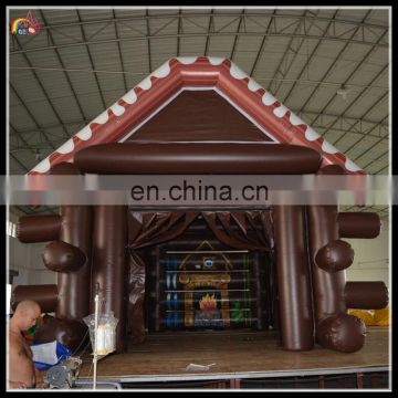 special customized inflatable wooden house , inflatable log cabin , inflatable frame house