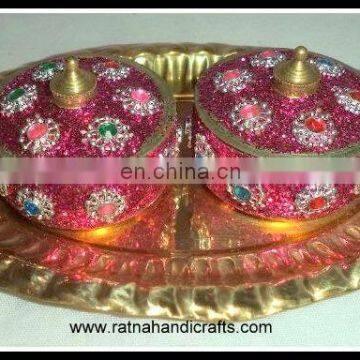 Brass Handicrafts Tilak Set