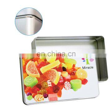 SLC-29 High Quality Christmas Gift Hinged Small Metal Rectangular Tin Box