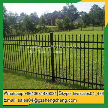 Powder coating steel fence height 1m-3m iron fence