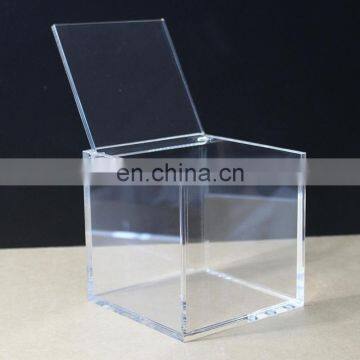 clear small cube acrylic boxes with lid