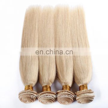 honey dropshipping Top quality 100% human # 613 color hair, raw bundles hair weaves, cheap virgin blonde hair