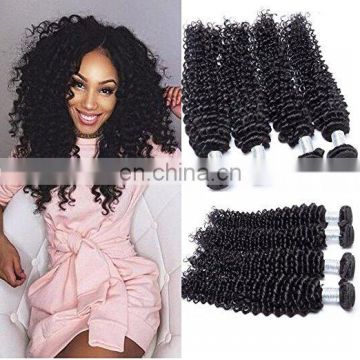 Deep Curl Natural Color Best Selling Good Feedback Virgin Brazilian Human Hair Bundles hair weft