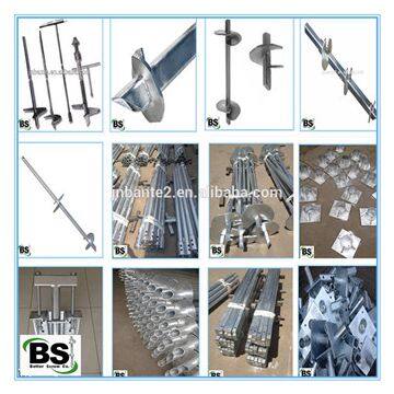 Galvanized Steel Round Shaft Helical Pile photo-2