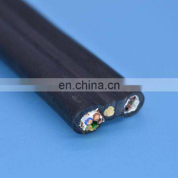 Elevator flat travelling cable 5 cores with 4 twisted pair signal wire  lift controlling cable travel cable