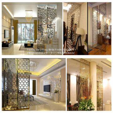 Customized laser cut stainless steel decorative divider screen