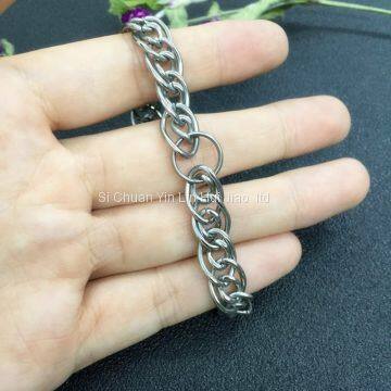 Mens Titanium Bracelet , Pure Titanium Chain Bracelet for His Sensitive Skin, Robust Chain Titanium Bracelet for Him