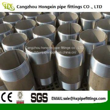Hot Sale Carbon Steel Double Thread and Full Thread Steel Pipe Nipples photo-2