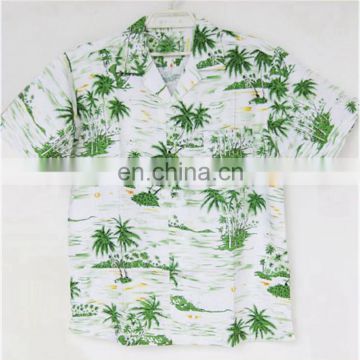 100% cotton printed beach shirts in holiday