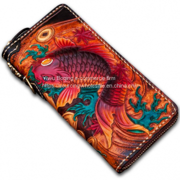 Handmade Real Leather Wallet Can be Customized in Batch photo-2