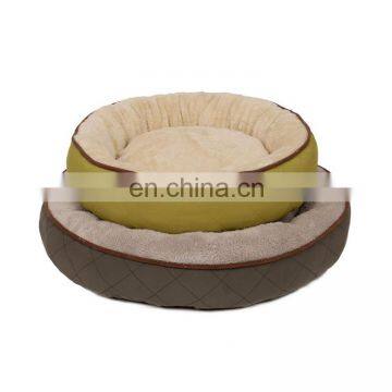 Factory Wholesale Comfortable Warm Luxury Round Pet Bed