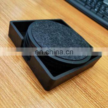 Amazon Hot Sell 1 Set 4 Pcs /8pcs Food Grade Silicone Coaster With Holder photo-4