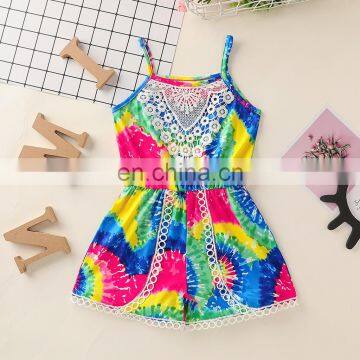 RTS Baby Romper Bodysuit Lace Tie Dye Jumpsuit Sunsuit photo-4
