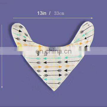 300styles Baby INS Cotton Bibs Unicorn Newborn KIDS Burp Cloths Double Layer Girls Boys Cartoon Animal Owl Pattern Bibs photo-2