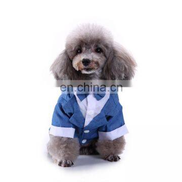 Stylish Shirt Formal Dog Wedding Bow Tie Suit Outfit Pet Dog Tuxedo photo-5