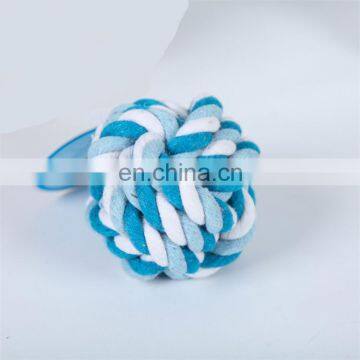Rainbow Color 6 to 10 cm Diameter Pet Training Rope Ball Dog Toy photo-4