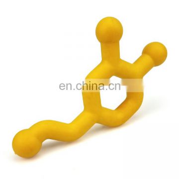 new arrival twisted bite resistant source of happiness molecular  formula shape dog chew toy