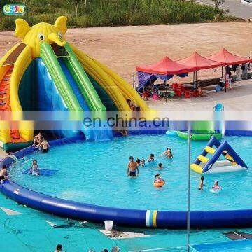 cute elephant china customized commercial inflatable water park for sale