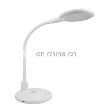 2020 best selling 8w led portable table lamps with goosen lamp arm for bed room