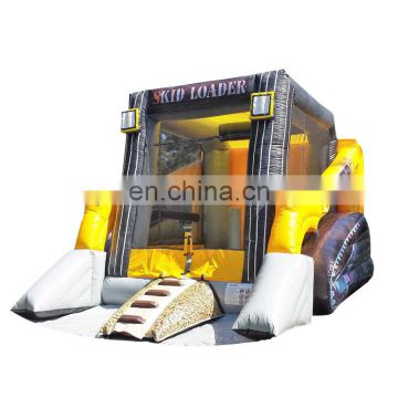 Skid Loader Bounce House Bouncy Castle Combo Commercial Inflatable Kids Jumping Bouncer